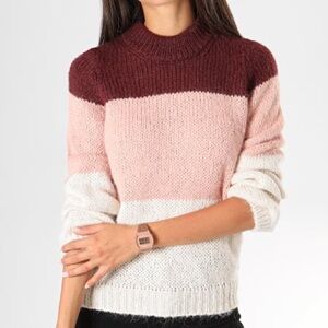 Vero Moda Wine Block Cowl Sweater